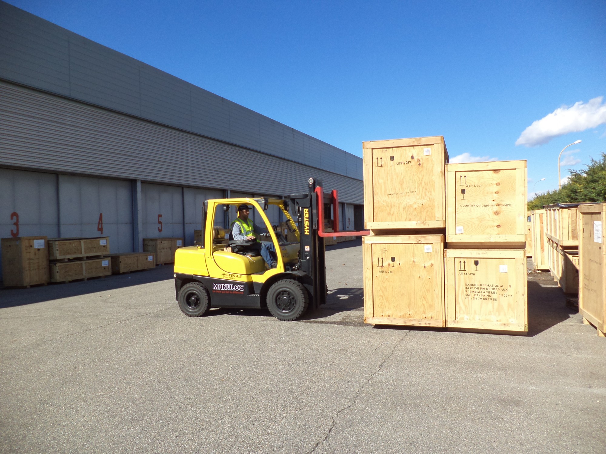 Manutention groupage exports Lyon